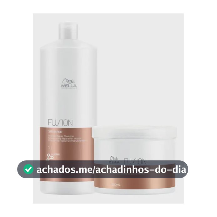 Kit Wella Fusion - Shampoo 1l + Máscara 500ml