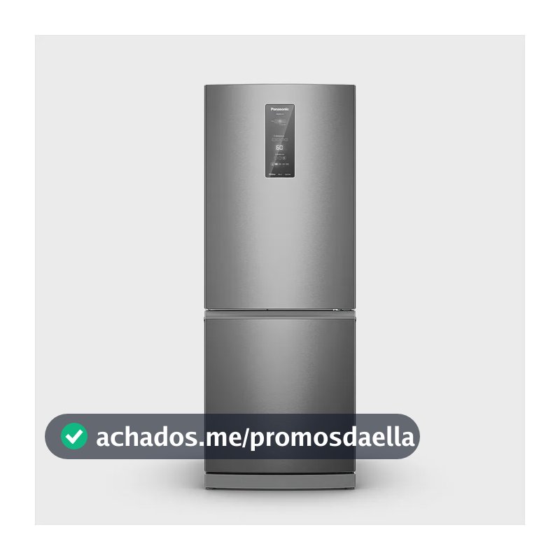 Geladeira Panasonic BB64PV2XC Frost Free Inverter 475L Aço Escovado Bivolt