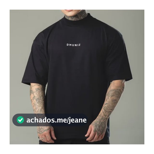Camiseta Oversized Estampada Dmuniz Camisa Premium