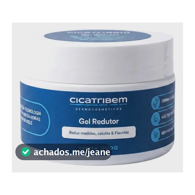 Gel Queima Gordura Celulite E Flacidez 200g - Cicatribem Fragrância Mentolada