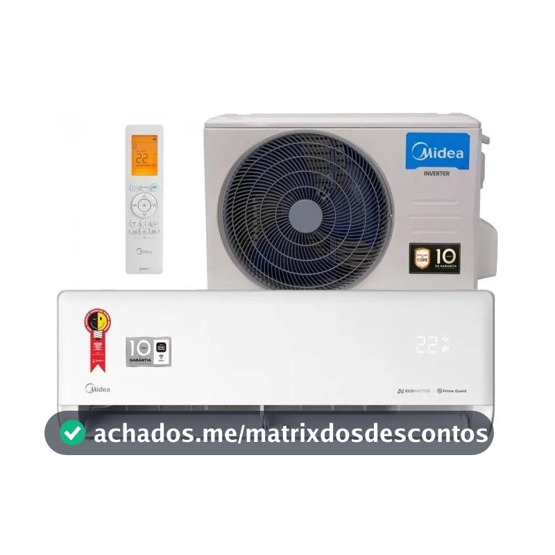 Ar Condicionado Inverter Springer Midea AI Ecomaster 9000 Btus Frio Branco