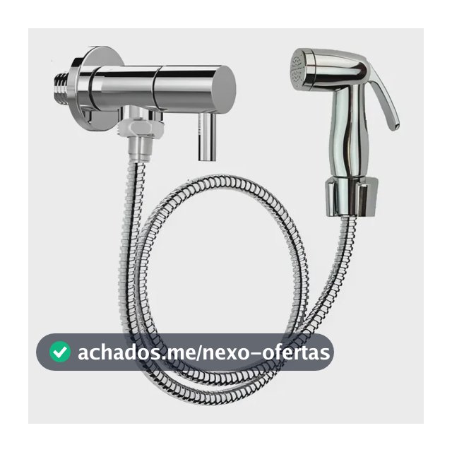Ducha Higiênica Registro Aço Inox Super Luxo 1/4 Volta