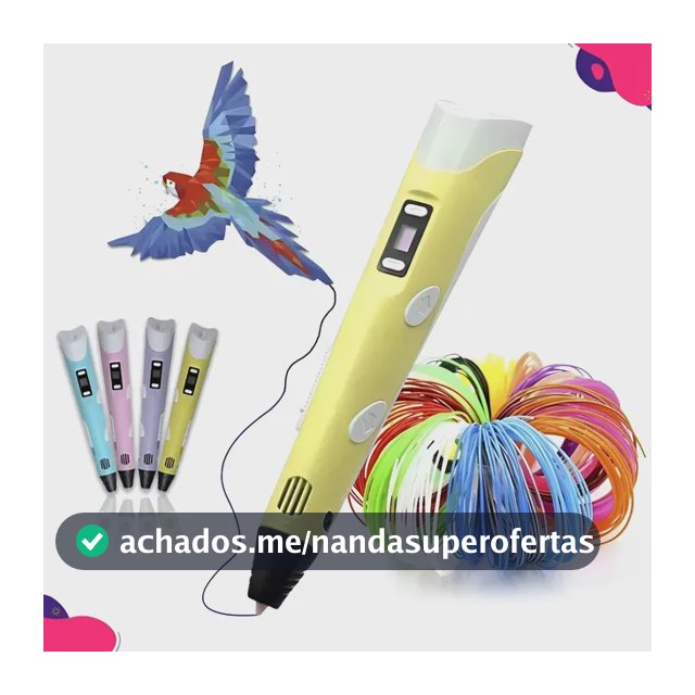 Caneta 3d Impressora Profissional + Refil Filamento + Usb