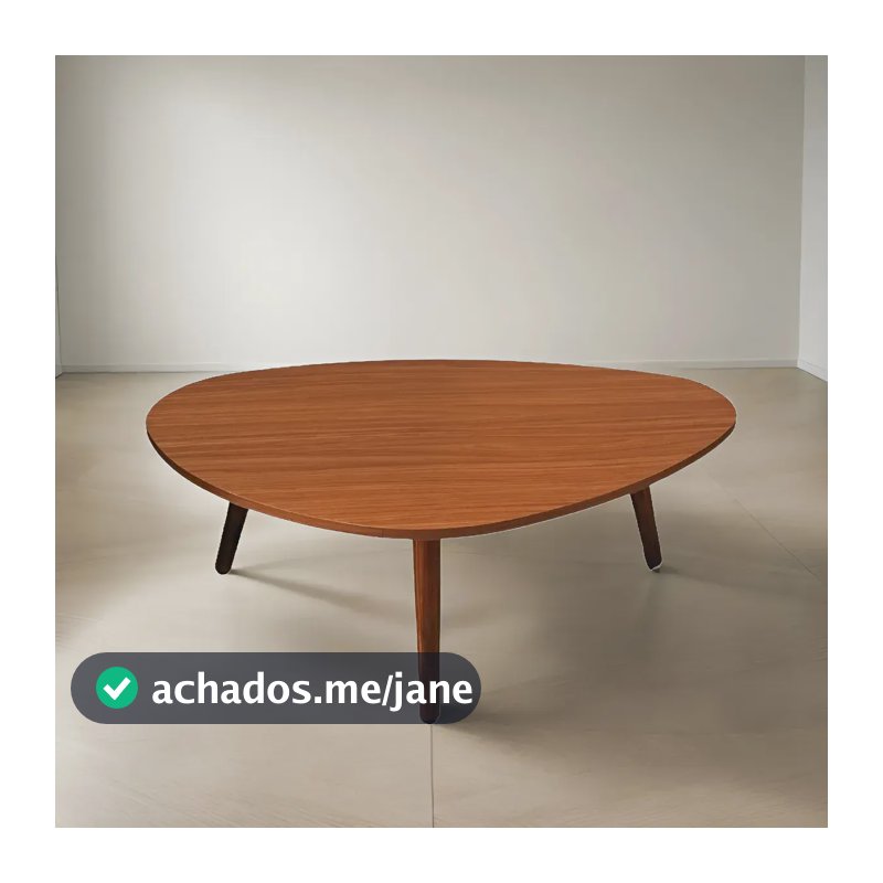 Mesa De Centro Para Sala Madeira Orgânica 69cm - Mel Mel