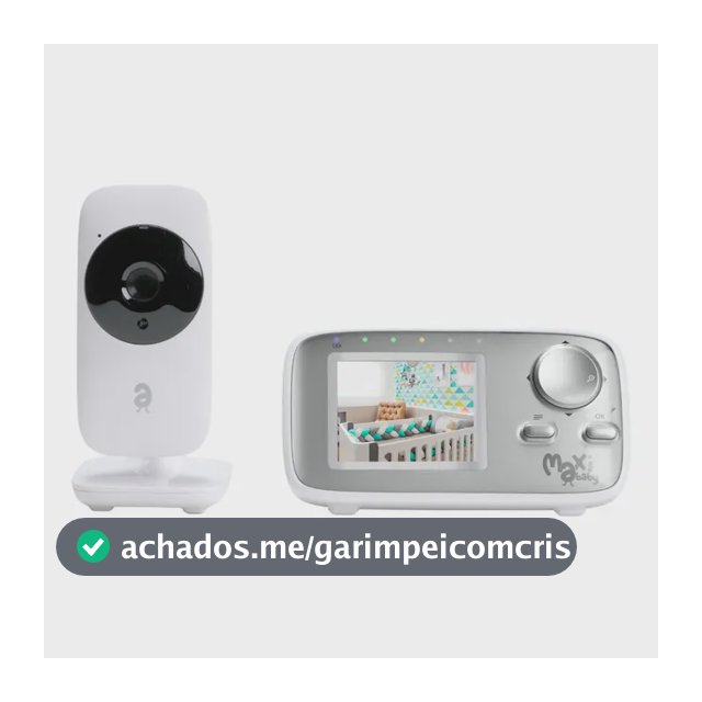 Babá Eletrônica Monitor 2.4 Sem Fio Zoom Baby On Maxi Baby