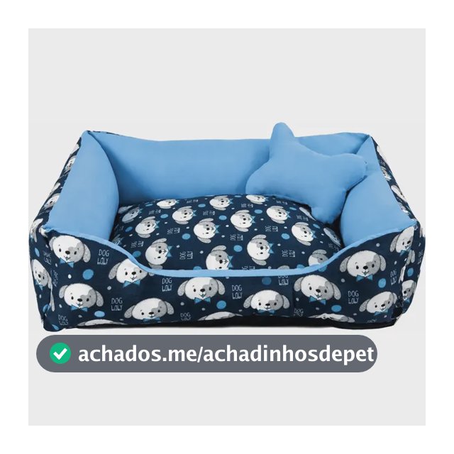 Caminha De Cachorro Impermeável + Ossinho M 60x50 Lavável