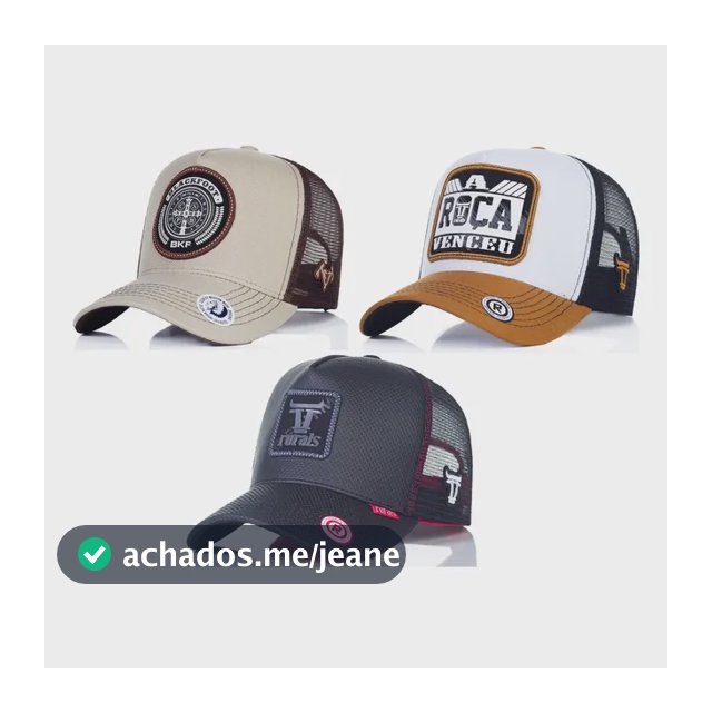 Kit 3 Bone Country Atacado Bone Masculino Sertanejo Caipira