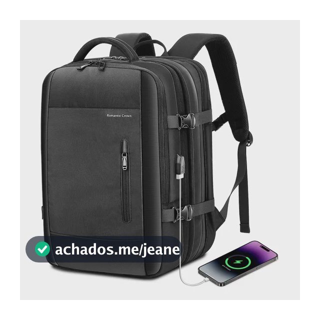 Mochila Viagem Executiva Grande Notebook Masculina Feminina