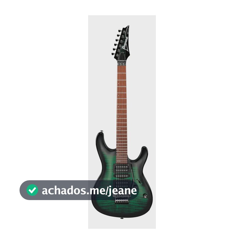 Guitarra elétrica Ibanez KIKOSP3 de choupo transparent emerald burst com diapasão de jatobá