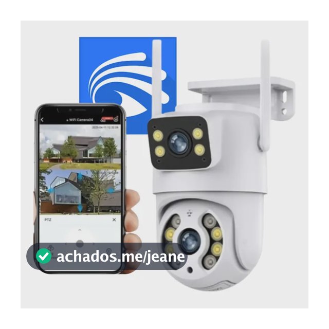 Câmera Dupla Segurança Ip Wifi Externa Lente 6mp App Yoosee Câmera Dupla Segurança