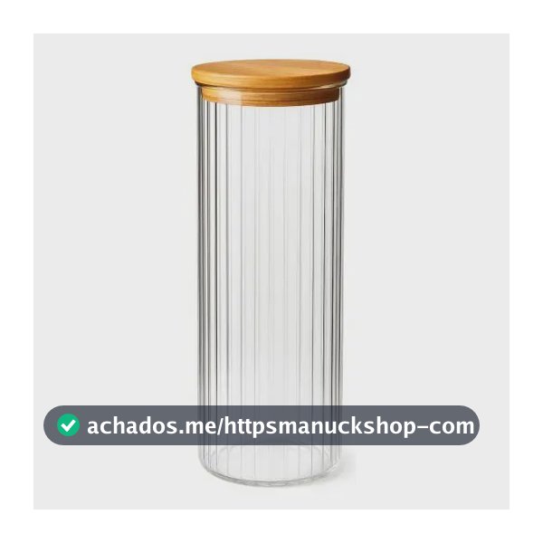 Pote Mantimentos Redondo Bambu Alice 1800ml Promointer Água