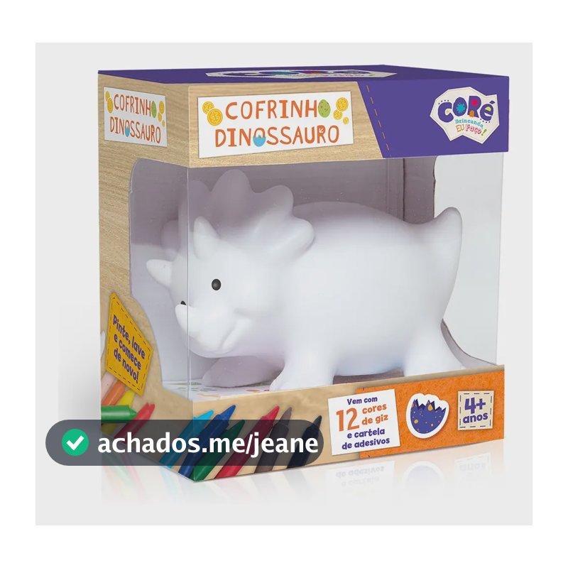 Cofrinho Dinossauro - Kit De Atividades Coré Toyster