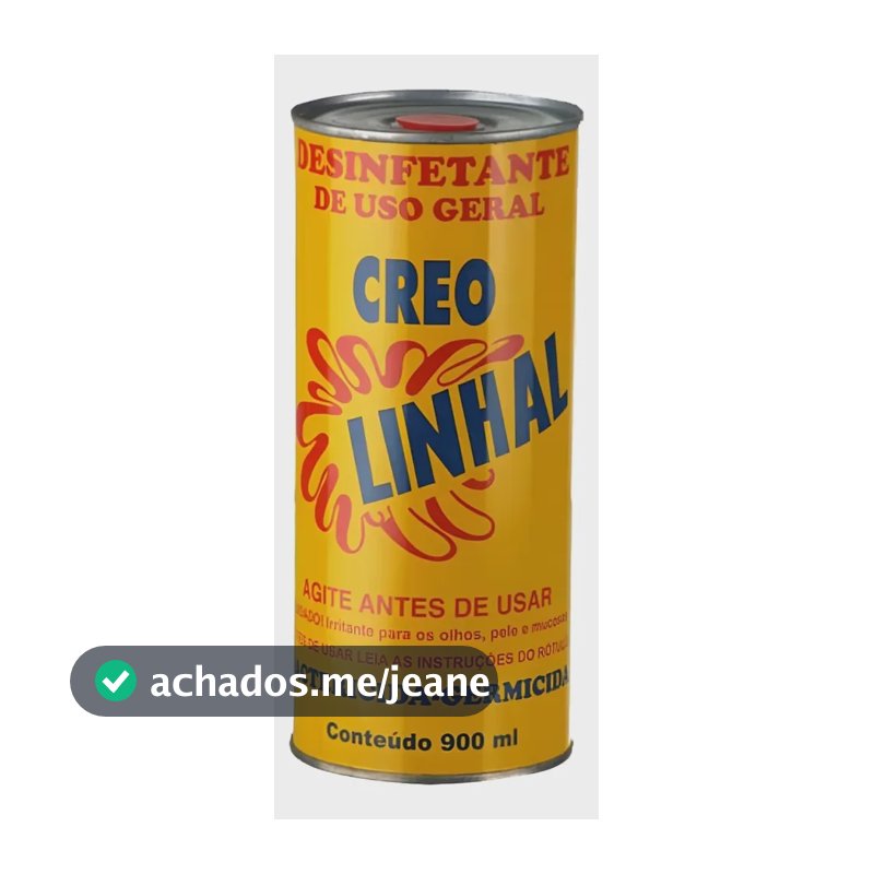 Creo Linhal Desinfetante De Uso Geral 900ml Bactericid