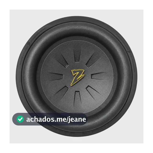 Subwoofer Zetta Audio 12 Polegadas X-12 1500 Rms 4+4 Ohms Preto