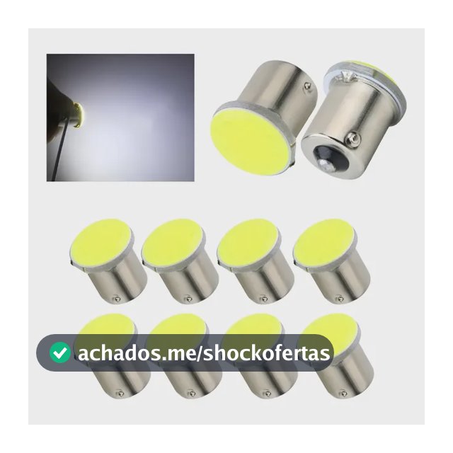 Kit 10 Lampada Cob Led Ba15s 1 Polo Cores Atacado