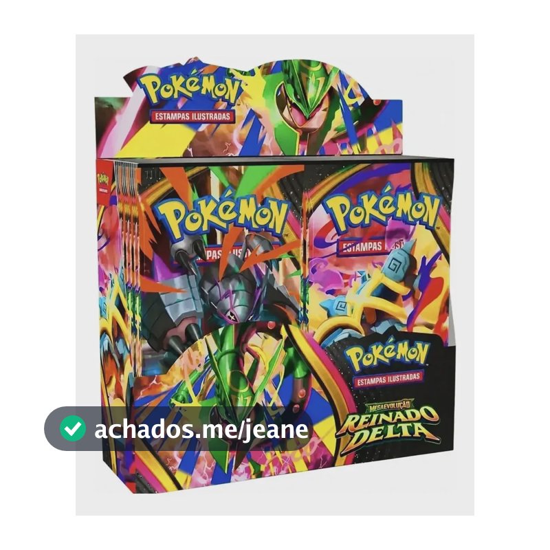 Caixa De Booster Pokemon Reinado Delta Rayquaza Copag Lacrad Português