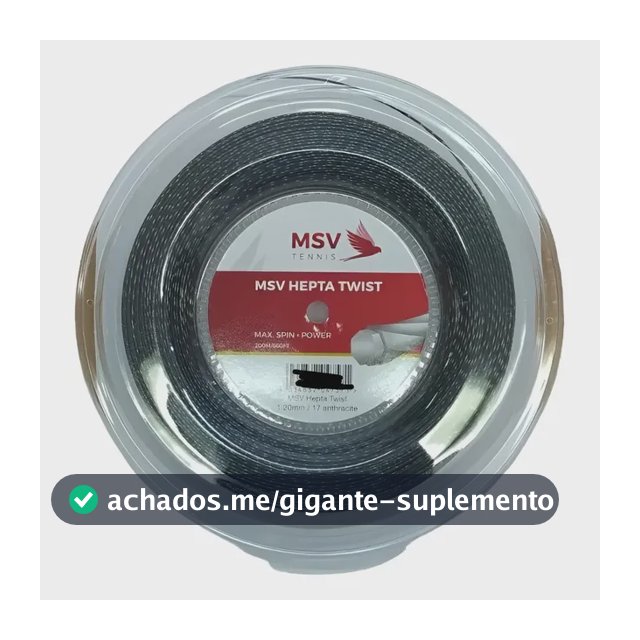 Msv Hepta Twist - 200m (1.15-1.30mm) Cordas De Raquete