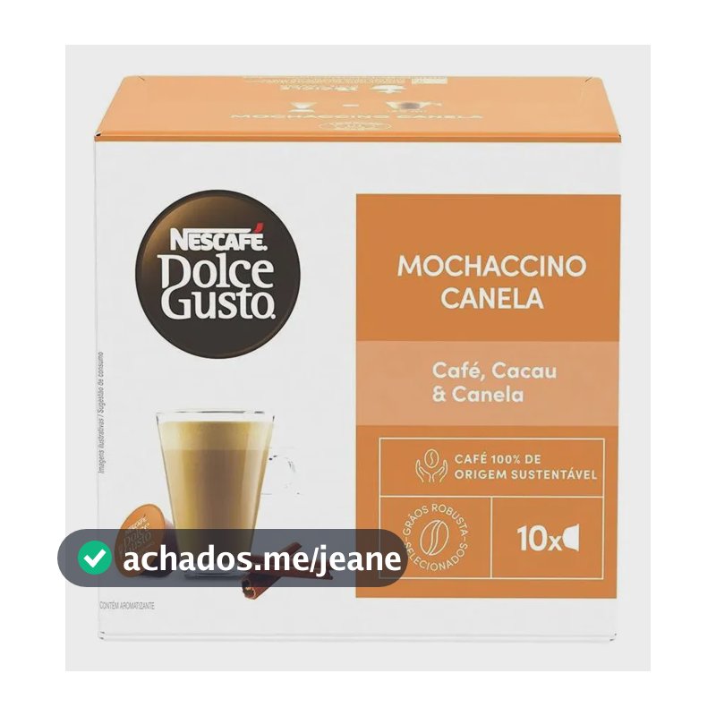 Café em Cápsula NESCAFÉ DOLCE GUSTO Mochaccino Canela 10 Cápsulas