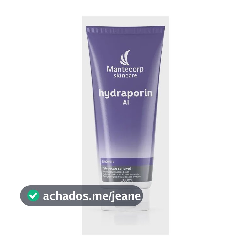Sabonete Líquido Corporal Hydraporin AI 200ml Mantecorp Skincare