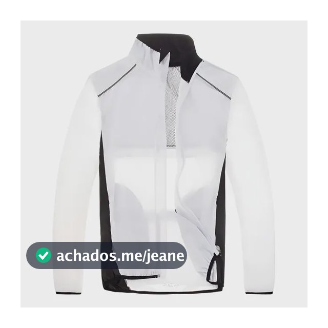 Jaqueta Corta Vento Neon Refletiva Manga Longa Ciclismo Bike