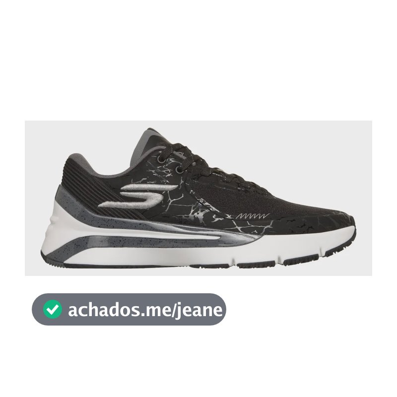 Tênis De Basquete Masculino Full Court Press Skechers Preto Lisa 42 Br