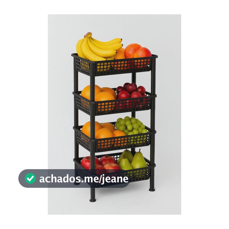 Fruteira De Chao Estante Com 4 Prateleira Organizadora De Plástico Modular Multiuso Para Cozinha Quarto Sapateira