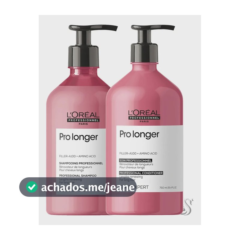 Kit L'Oréal Pro Longer Shampoo + Condicionador 750ml Original