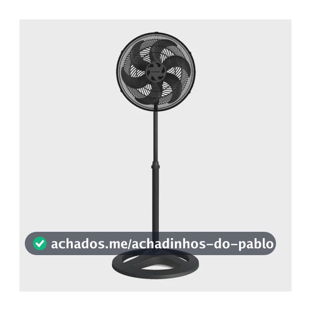 Ventilado De Coluna Turbo 6 Pás 40cm Preto Ventisol Diâmetro 40 Cm Frequência 80 Watts