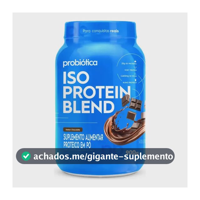 Whey protein Probiótica Iso Blend em pó sabor Chocolate x 900g