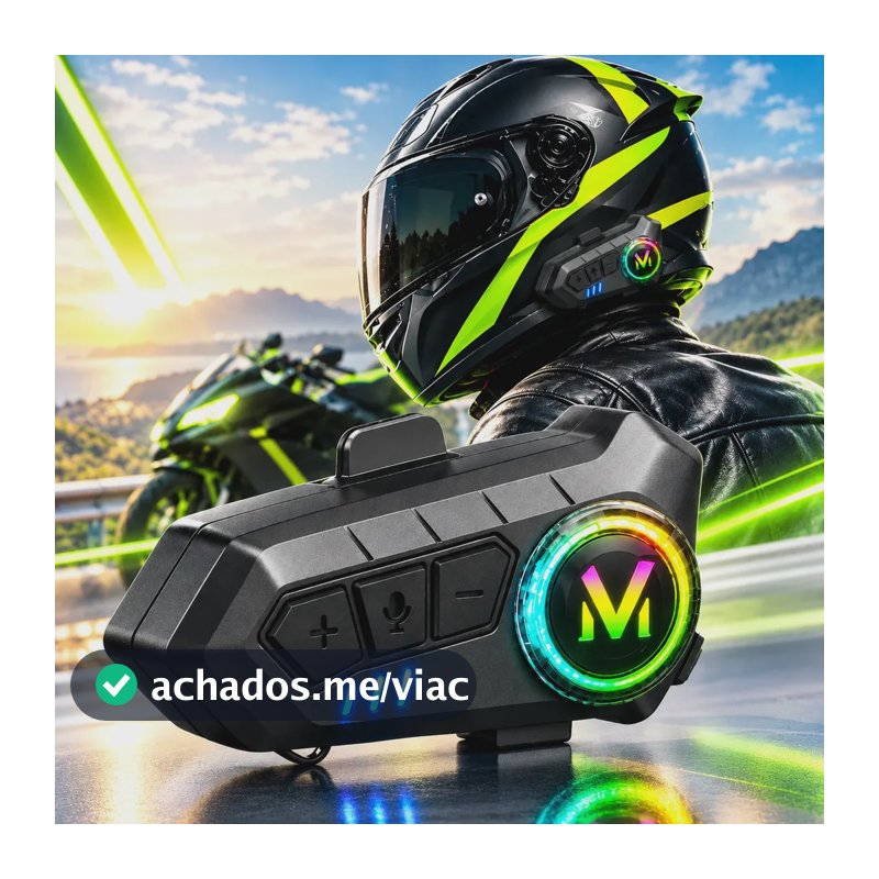 Fone De Ouvido Para Capacete Intercomunicador Moto Sem Fio