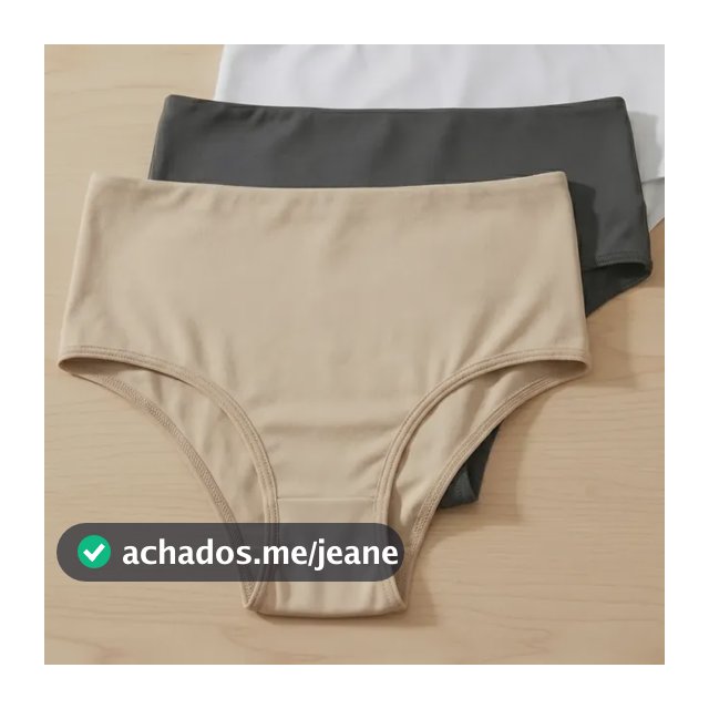 Kit 3 Calcinhas Alta Pós Parto Leve Compressão Pós Cirurgica