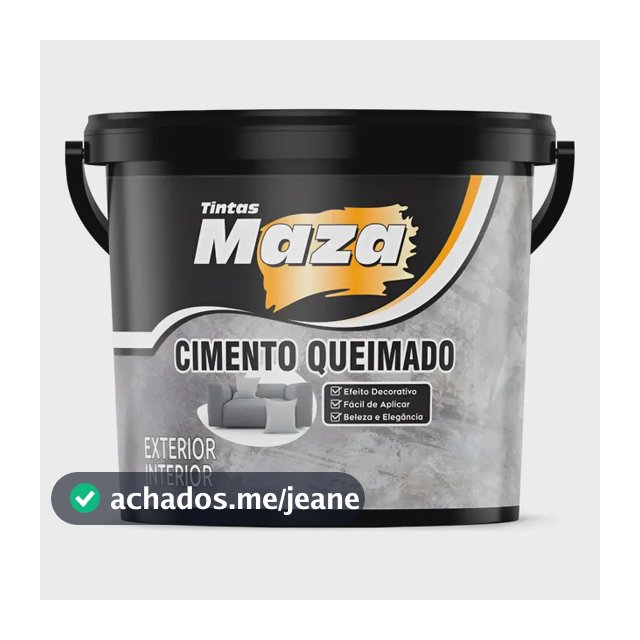 Efeito Cimento Queimado Revestimento Maza 5,6kg Cores Cimento Queimado Original