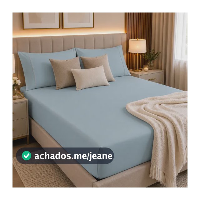 Jogo De Lençol Queen Size 3 Peças C/40 600 Fios - Egípcios