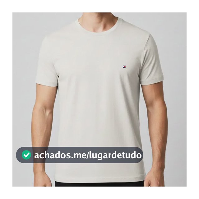 Camiseta Clássica Tommy Hilfiger Essential Cotton Tee