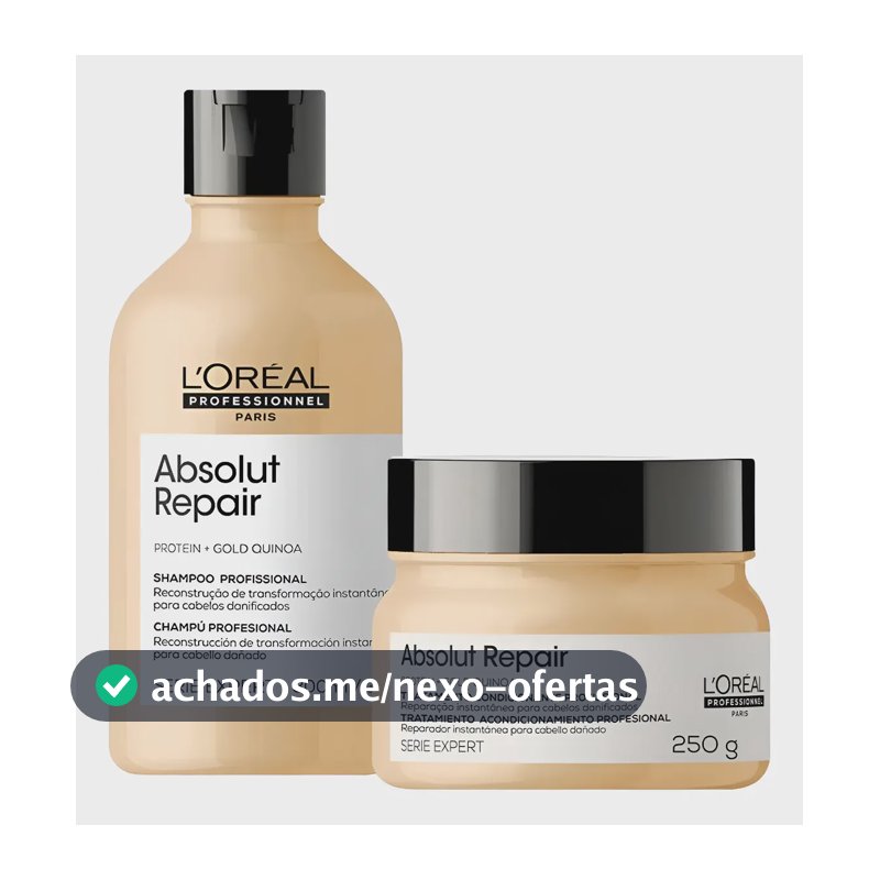 Kit Shampoo E Máscara Loreal Absolut Repair Home Care