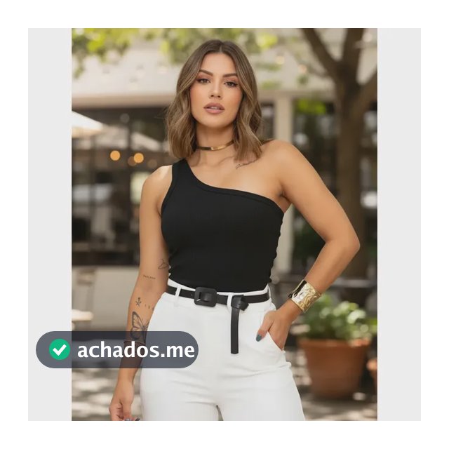 Blusa Feminina Mula Manca Um Ombro Só Conforto Versátil