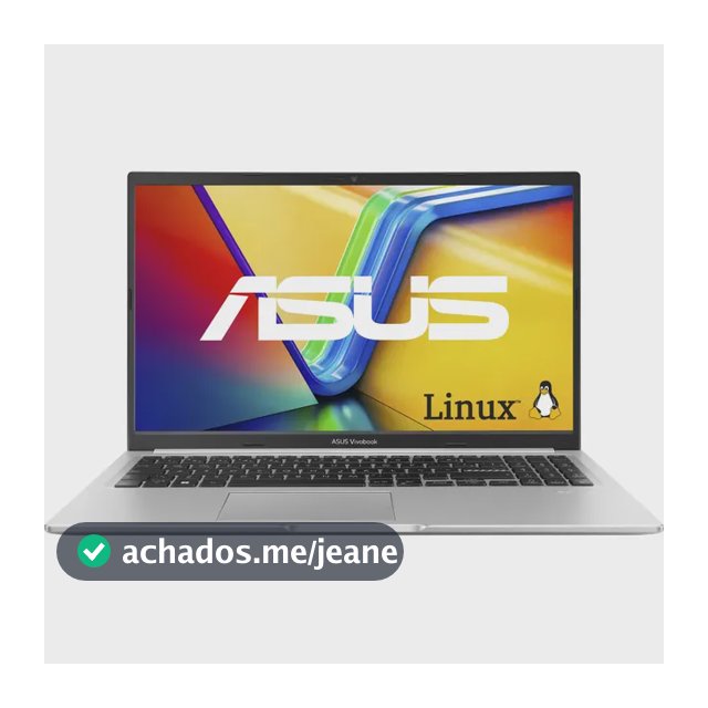 Notebook ASUS Vivobook 15 M1502, AMD Ryzen 7, 8 GB RAM, 512 GB SSD, KeepOS Linux, Cool Silver - M1502YA-NJ611