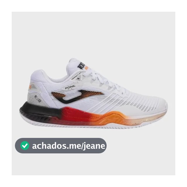 Tenis Joma Masc Point Para Todas As Quadras - Branco/preto
