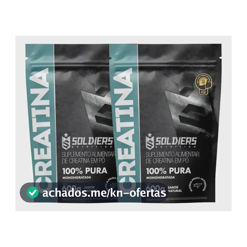 Creatina Soldiers Nutrition em pó Sem sabor x 1.2kg 2 un