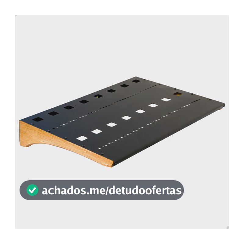 Pedalboard Para 16 Pedal Efeito Suporte Universal Fuhrmann Preto
