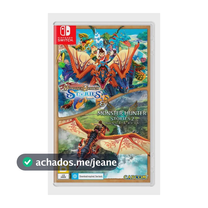Jogo Monster Hunter Stories Collection - Nintendo Switch Mídia Física