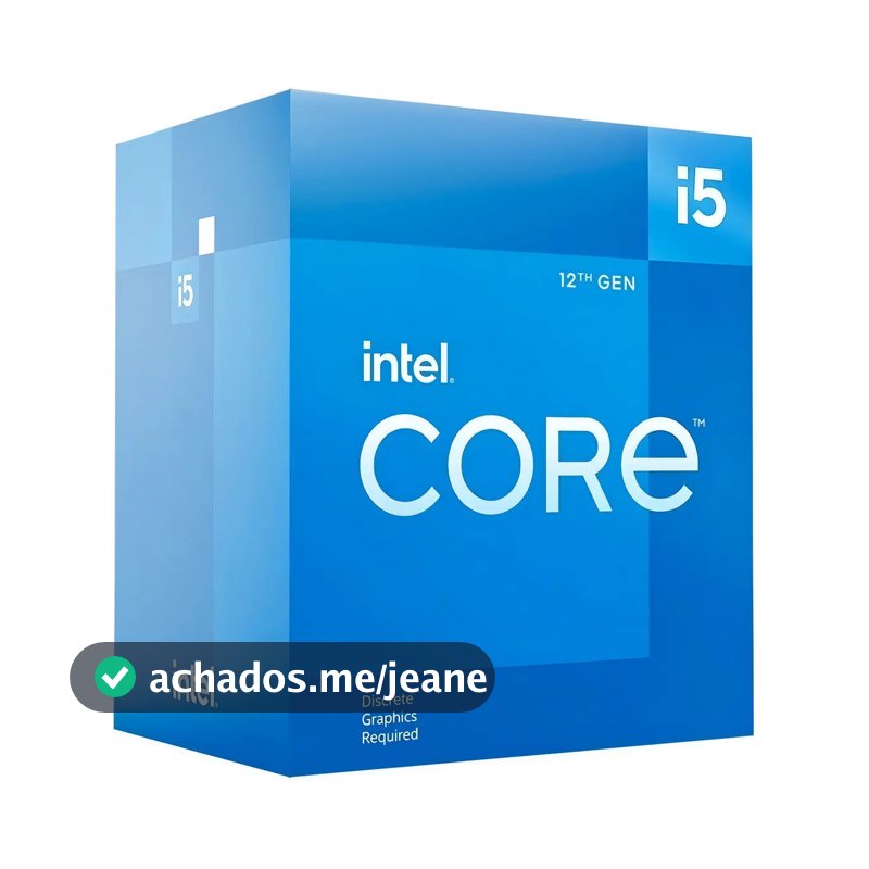 Processador Intel Core I5-12400F 2.50GHZ 18MB DDR4/5 FCLGA1700 BX8071512400F