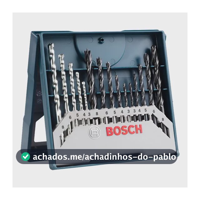 Jogo De Brocas Furadeira Para Madeira Concreto Meta Bosch