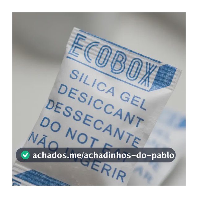 Sílica Gel Sachês 1g 200 Unid Antiumidade Antimofo Eco Box