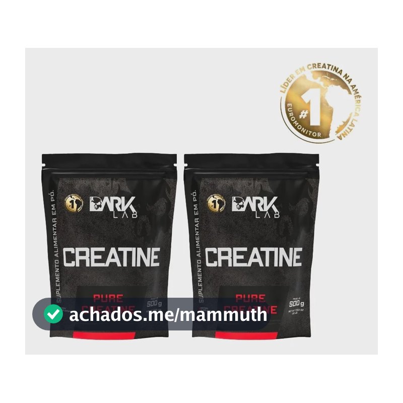 Creatina Monohidrata Pura 1kg (2 Unidades De 500g)  Dark Lab