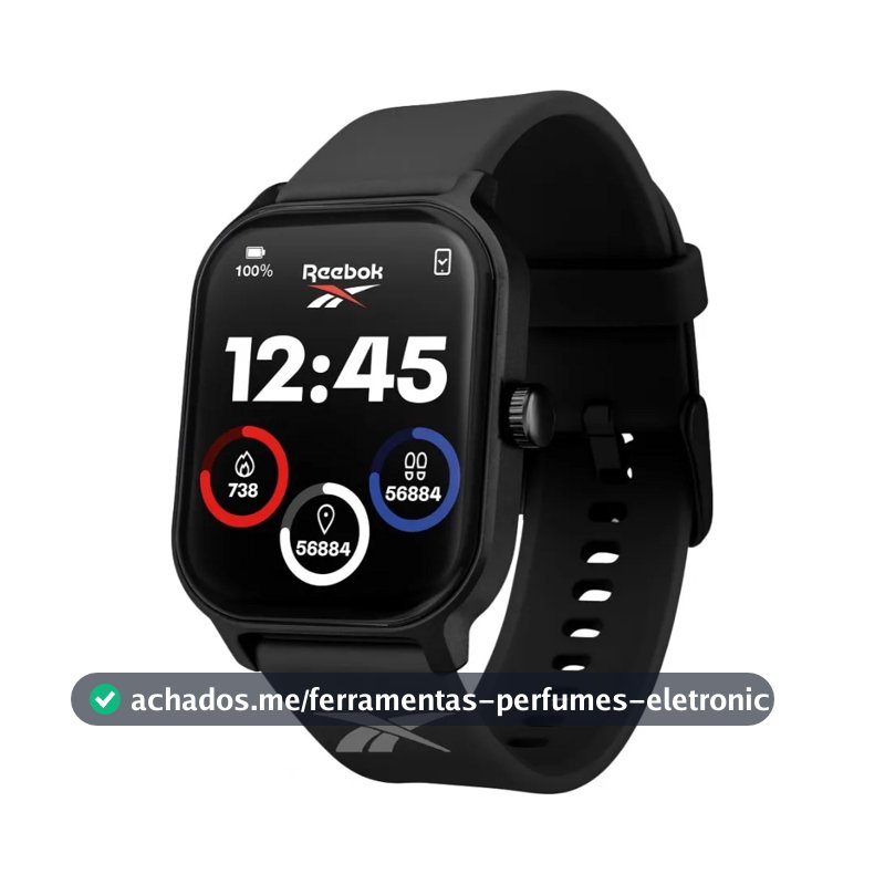 Relógio Smartwatch Reebok By Condor Preto - Cosmartraa/8p Preto