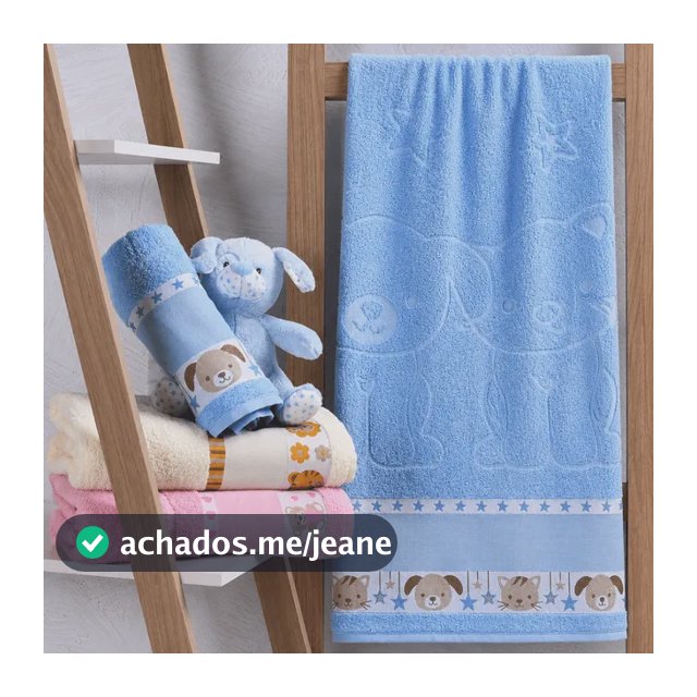 Kit 2 Toalha De Banho Bebê Infantil 100% Algodão Para Bordar