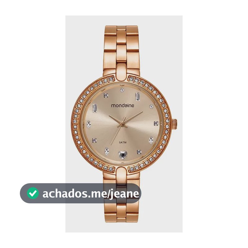 Relógio De Pulso Mondaine Feminino 32961lpmvre3 Rosa