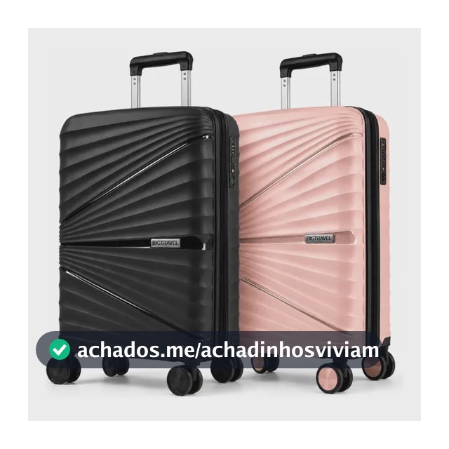 Kit Mala Viagem Bordo Avião 10kg Rodinhas 360° Férias Casal