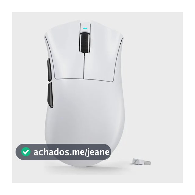 Mouse Gamer Sem Fio Attack Shark V3 25000 Dpi Ultraleve Fps Branco